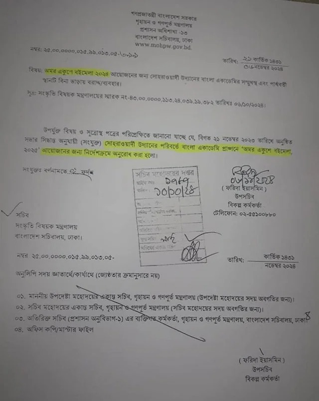 সোহরাওয়ার্দী উদ্যানে না হলে বড় পরিসরে বইমেলা কোথায়? prokritibarta