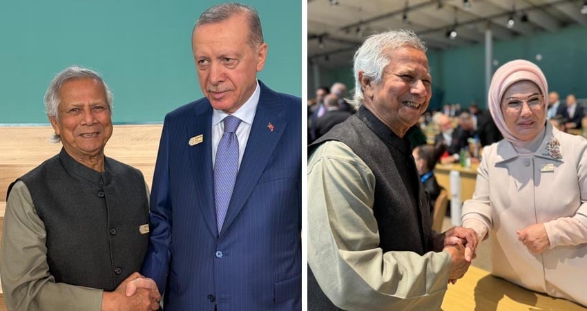 জলবায়ু সম্মেলনে বিশ্বনেতাদের সঙ্গে প্রধান উপদেষ্টার সাক্ষাৎ prokritibarta